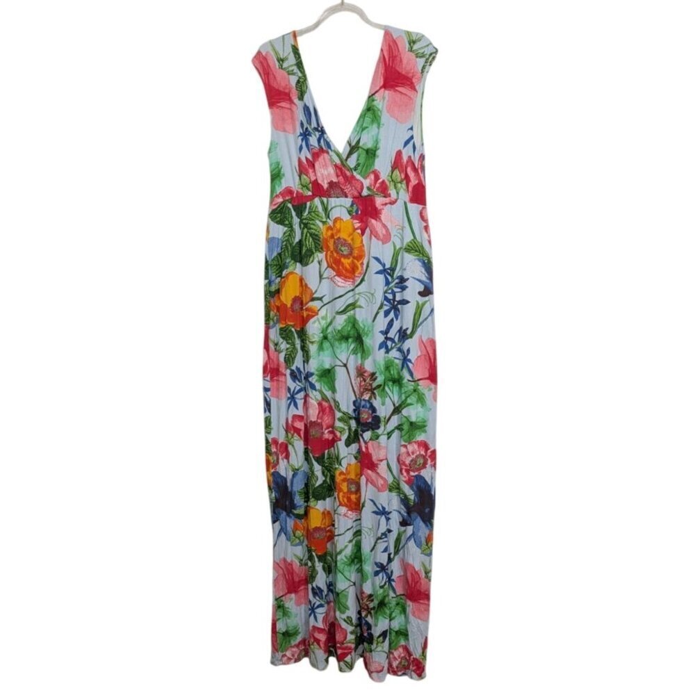 Tiffany Rose 3 Floral Alana Maxi Maternity Dress Womens Size 6 Hawaiian Breeze